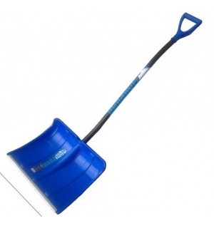 Лопата снеговая пласт. с черенком 500*375  алюм.планка МОНБЛАН