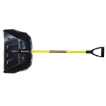 Лопата снеговая пласт. с черенком 580*390  алюм.планка ПОЛЯРНИК