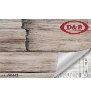 Пленка с/м 0,45*8м  DEKORON 0442W темное дерево