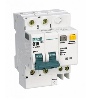 Выключатель автоматический дифференциального тока АВДТ 2п 16А  30мА ДИФ101