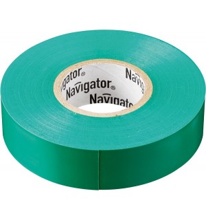 Изолента ПВХ зеленая 15мм*20м NAVIGATOR 71106
