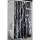 Шторка для ванной DELLY PREMIUM полиэстер 180*180см ВТ1660 (12колец) мет.люверс серебро