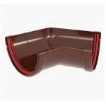 Угол желоба 135гр Grand Line Шоколадный