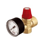 Клапан предохранит. ВH 1/2" 3 бар PF с манометром