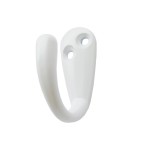 Крючок 1-рожковый TRODOS DMZ-31304 белый матовый
