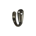 Крючок 1-рожковый TRODOS DMZ-31304 черный никель матовый