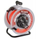 Удлинитель силовой на мет.катушке СУ-3*1,5-30/3 (выкл,4роз IP44) Ресанта