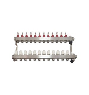 Коллекторная группа с расход., 12 вых. 1*3/4 PROFLINE