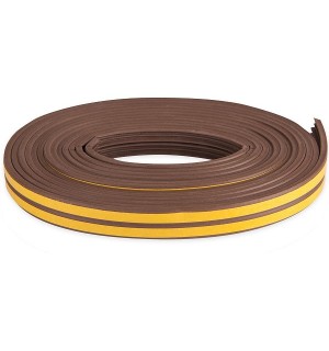 Уплотнитель D-профиль корич 14*12мм "GERM FOAM" /40м/