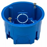 Коробка уст. СУ 65*45 для кирпич.стен СИНЯЯ