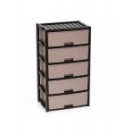 Комод пластм. широкий 5-ти секц. ВЕНГЕ КОЛОРИТ