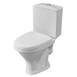 Унитаз-компакт Вест Крап на белом (армат+сиденье) косой выпуск Santeri Воротынск