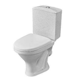 Унитаз-компакт Вест Крап на белом (армат+сиденье) косой выпуск Santeri Воротынск