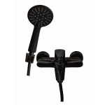 Смеситель для ванны с душем STEEL ПСМ-301-1 одноручный кор,нерж ЧЕРНЫЙ AISI-304