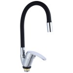 Смеситель для кухни TSARSBERG ХИТ TSB-731-B02 черный гибкий излив ручка вниз