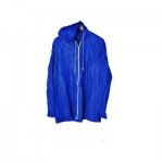 Дождевик (куртка на молнии) ПВХ 150мк синий (рукав резинка,сумочка) 250г L