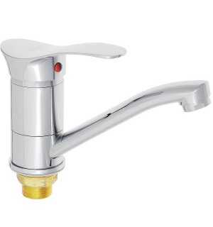 Смеситель д/раковины KORONA  DK-4708АА 40мм,гайка,излив 150мм