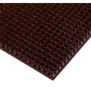 Коврик травка 45*60 ПВХ темный шоколад