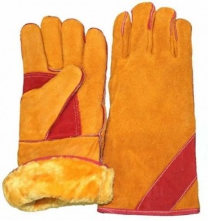 Краги спилковые  Сибирь-Люкс  KEVLAR на меху