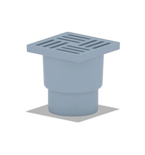 Трап вертик. d 110 (Пластик решетка) 150*150 с сифоном