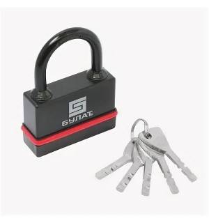 Замок навесной всепогодный БУЛАТ ВС-3-Н75-01 ПЛ 5кл