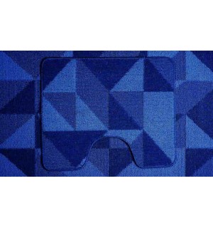 Коврик для ванной 2шт 50*80 см синий LOOP 2259 144