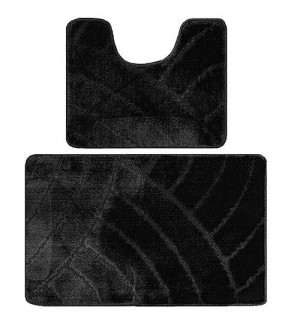 Коврик для ванной 2шт 50*80 см черный BAN CLASSIC 651