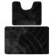 Коврик для ванной 2шт 50*80 см черный BAN CLASSIC 651