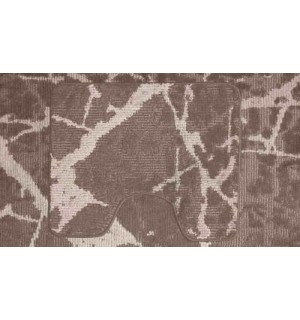 Коврик для ванной 2шт 60*100 см коричневый А/Р COLOR 656