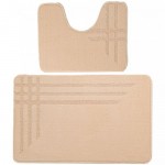 Коврик для ванной 2шт 60*100 см молочный LINEA 215