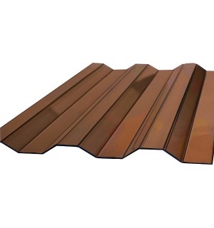 Профнастил из поликарбоната 2000*1,15*0,8мм  Бронза