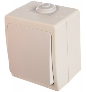 Выключатель 1-кл. накладной Аллегро 10А IP54 бел. UNIVersal 5563460