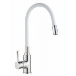 Смеситель для кухни V848899-3 силик излив 35мм Белый хром