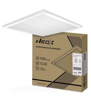 Светильник светодиод. ДВО-02 3665-ПРИЗМА 36Вт 6500К 3800лм 230В 595*595*15