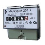 Счетчик Меркурий 201.7 однотарифный 1кл