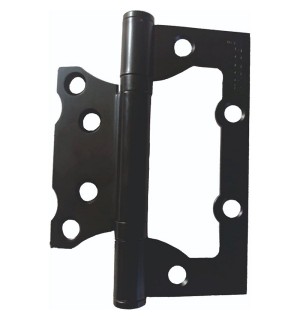 Петля 100*75*2,5 черный мат без врезки (2шт) TRODOS