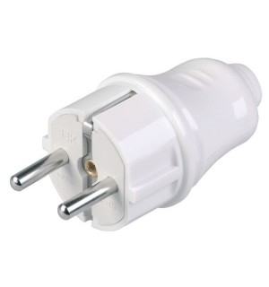 Вилка эл. с/з прям.бел. 16А разборная Вилка эл. с/з прям.бел. 16А разборная