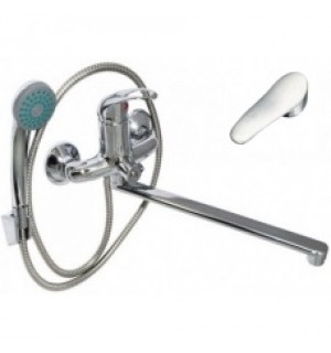 Смеситель для ванны aQuaDv 800-03,однорычажный,излив 35см,карт 40мм