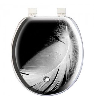 Сиденье для унитаза мягкое FP Перья 6616