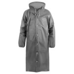 Дождевик ЕВА серый кнопки,рукава на резинках,капюшон