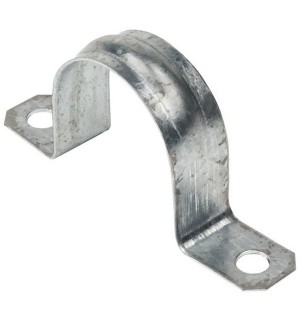 Скоба крепежная двухлапковая СМД d8-9мм метал. оцинк. (уп.100шт) Fortisflex 64795