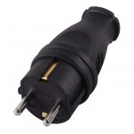 Вилка эл. с/з прям.бел. 16А 250В Вихрь