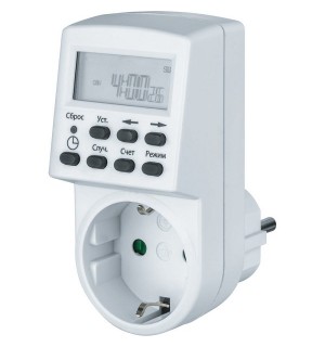 Таймер 61 555 NTR-E-S01-WH розет. электрон NAVIGATOR 61555
