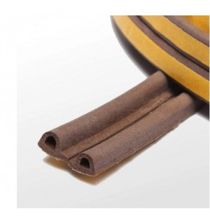 Уплотнитель P-профиль Коричневый 9*5,5 "WINDOOR" КУСОК 5,96м