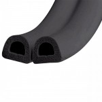 Уплотнитель D-профиль черный 12*10 "TECH-TOP" КУСОК 8м