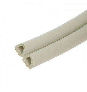 Уплотнитель D-профиль белый 12*10 "Germ Foam" КУСОК 1,8м