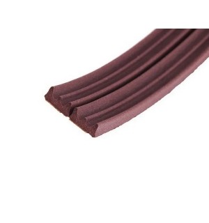 Уплотнитель E-профиль коричневый 9*4 "WINDOOR" КУСОК 1,7м