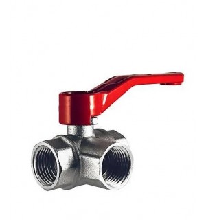 Кран шар. STI трехходовой тип Т 3/4  г/г/г