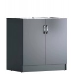 Тумба под нержав.мойку 600*800 антрацит Домино D6080An
