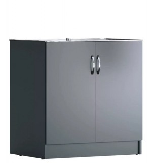 Тумба под нержав.мойку 600*800 антрацит Домино D6080An